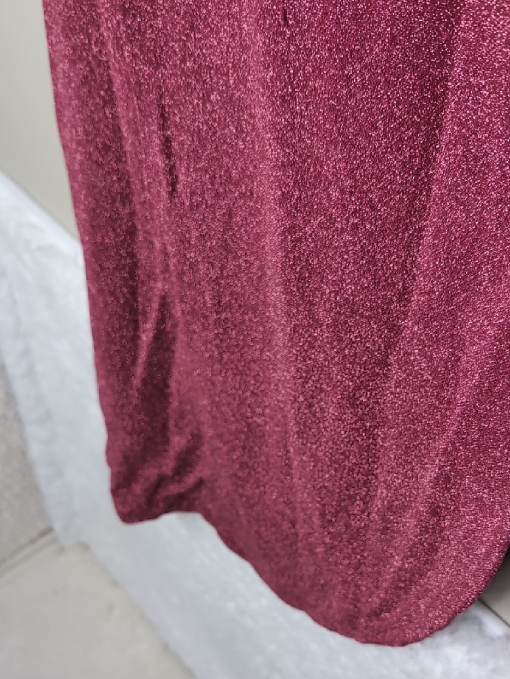 Good American Glitter Tie Sarong Cover-Up Beach Womens Medium Fuchsia Sparkle 2 - Picture 4 of 10